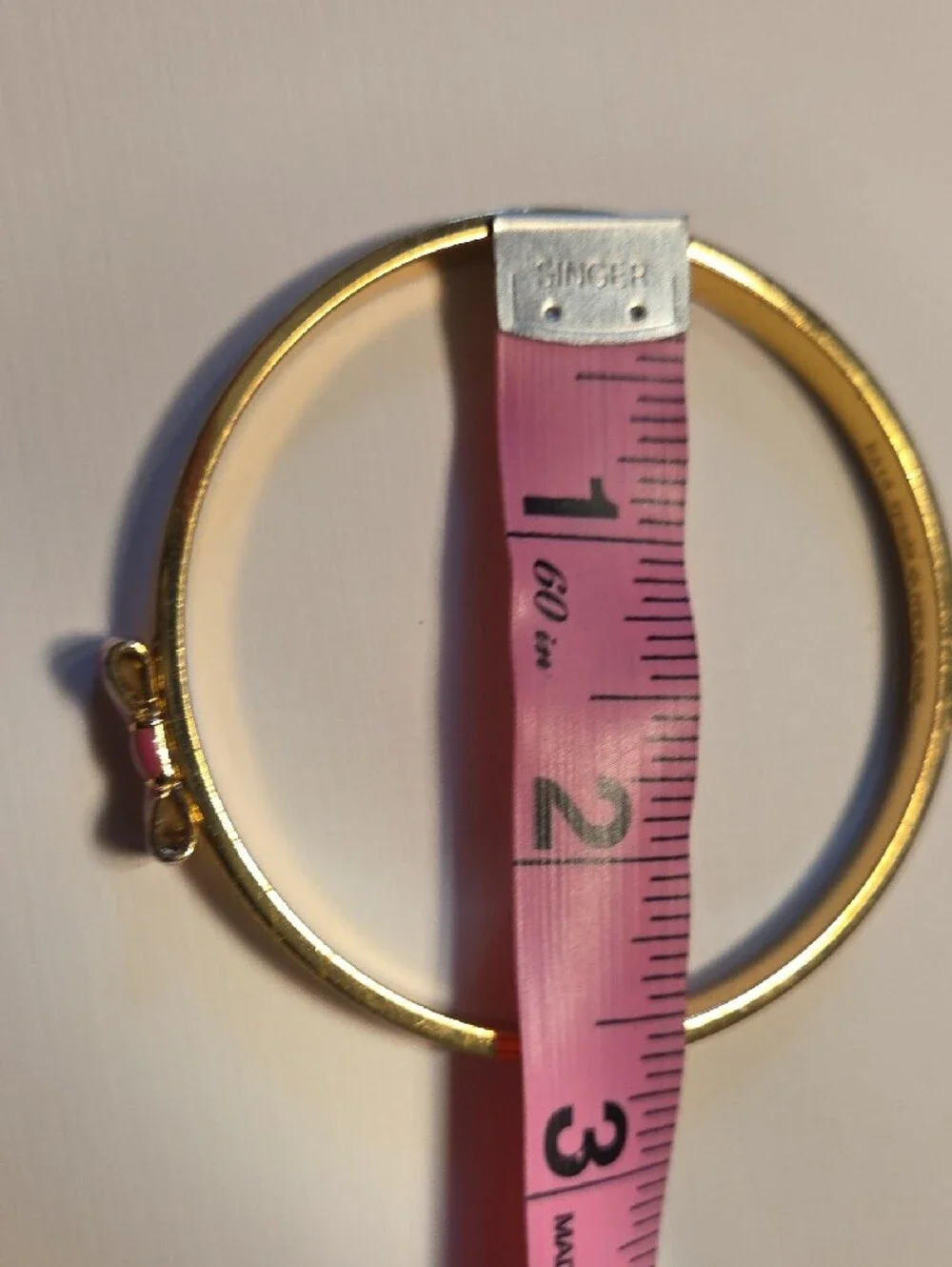 Kate Spade Set Pink Enamel Bow Necklace & Bangle Set